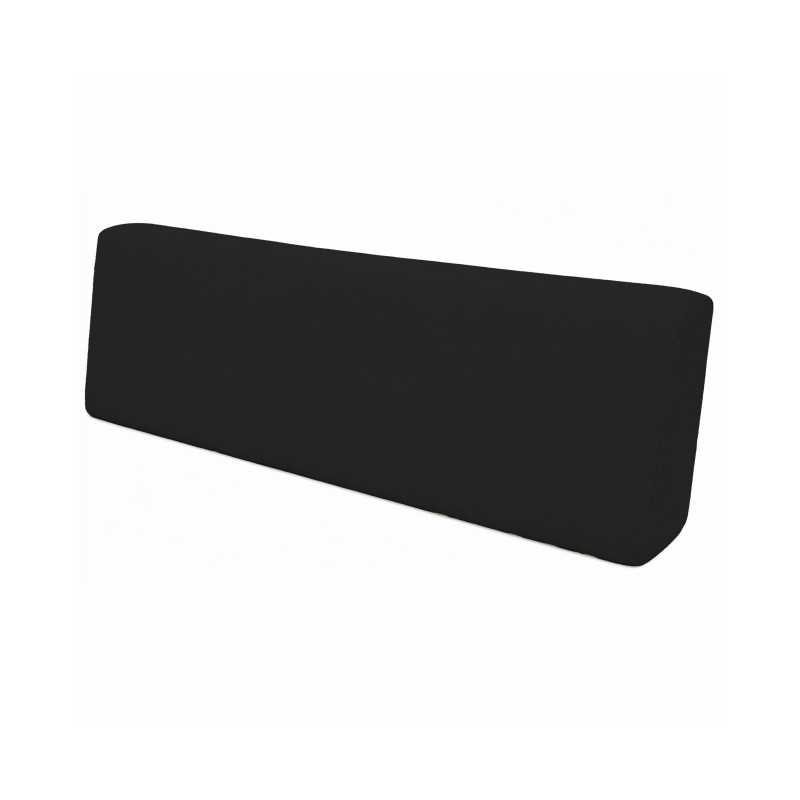 Coussin de Dossier pour Palettes Imperméable 120x40x20/10 Noir