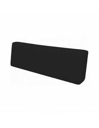 Coussin de Dossier pour Palettes Imperméable 120x40x20/10 Noir