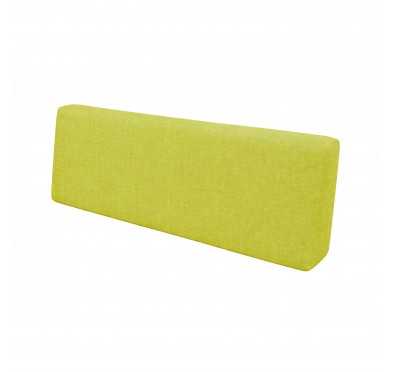 Coussin de Dossier pour Palette, 120x40x20/10 cm, Vert Lime