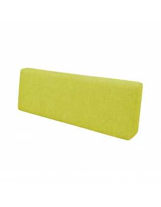 Coussin de Dossier pour Palette, 120x40x20/10 cm, Vert Lime