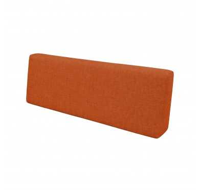 Coussin de Dossier pour Palette, 120x40x20/10 cm, Orange