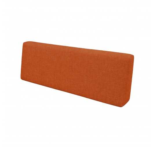 Coussin de Dossier pour Palette, 120x40x20/10 cm, Orange