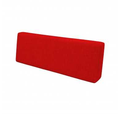 Coussin de Dossier pour Palette, 120x40x20/10 cm, Rouge