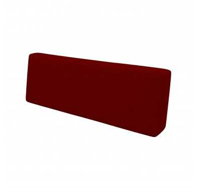 Coussin de Dossier pour Palette, 120x40x20/10 cm, Bordeaux