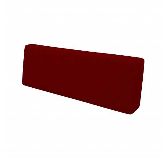 Coussin de Dossier pour Palette, 120x40x20/10 cm, Bordeaux