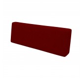 Coussin de Dossier pour Palette, 120x40x20/10 cm, Bordeaux