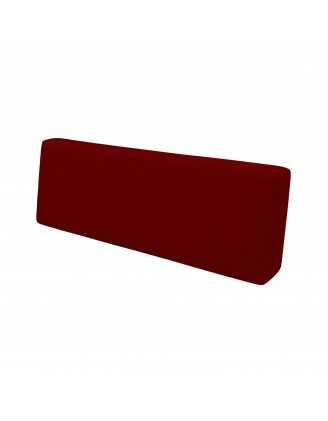 Coussin de Dossier pour Palette, 120x40x20/10 cm, Bordeaux