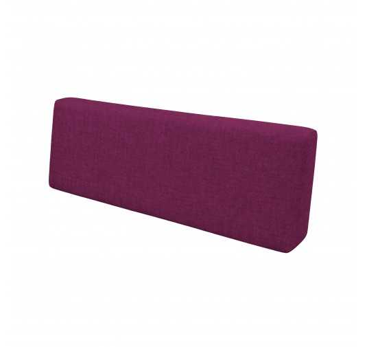 Coussin de Dossier pour Palette, 120x40x20/10 cm, Violet