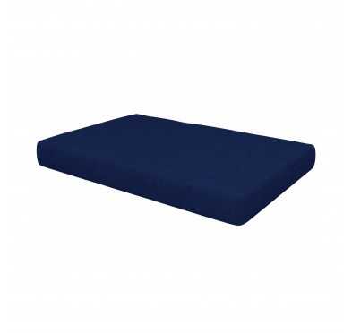 Coussin de Siège pour Palettes 120x80x15 Bleu Foncé