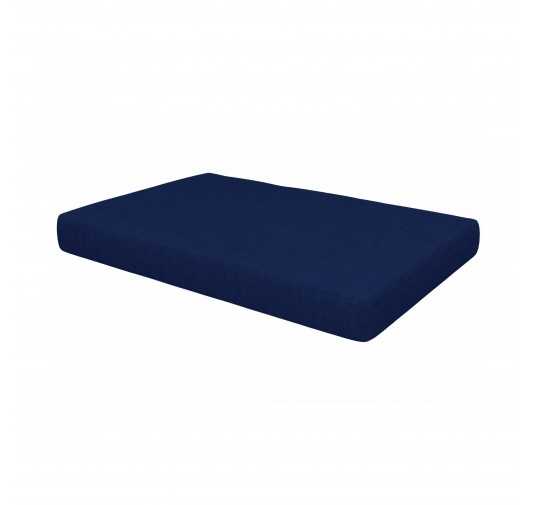 Coussin de Siège pour Palettes 120x80x15 Bleu Foncé