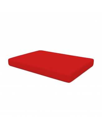 Coussin de Siège pour Palettes Imperméable 120x80x15 Rouge