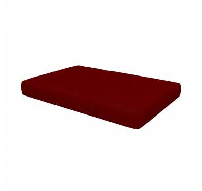 Coussin de Siège pour Palette, 120x80x15 cm, Bordeaux