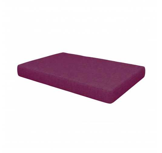 Coussin de Siège pour Palette, 120x80x15 cm, Violet