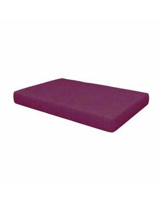 Coussin de Siège pour Palette, 120x80x15 cm, Violet