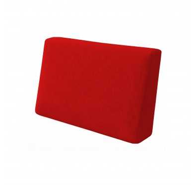 Coussin de Latéral pour Palettes Imperméable 60x40x20/10 Rouge
