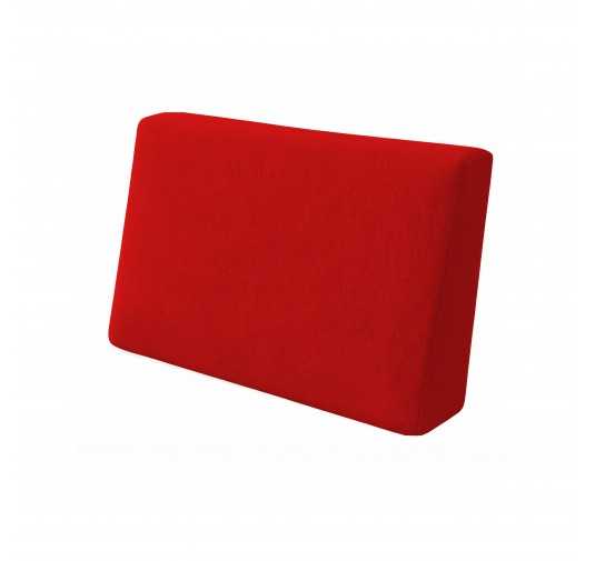 Coussin de Latéral pour Palettes Imperméable 60x40x20/10 Rouge