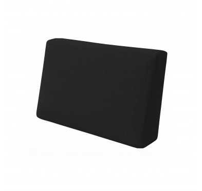 Coussin de Latéral pour Palettes Imperméable 60x40x20/10 Noir