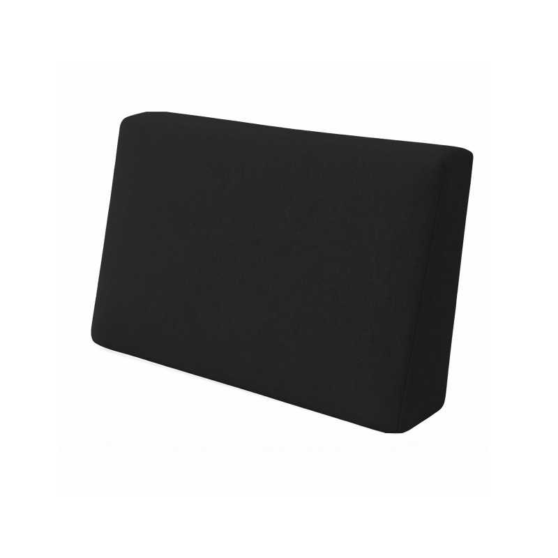 Coussin de Latéral pour Palettes Imperméable 60x40x20/10 Noir
