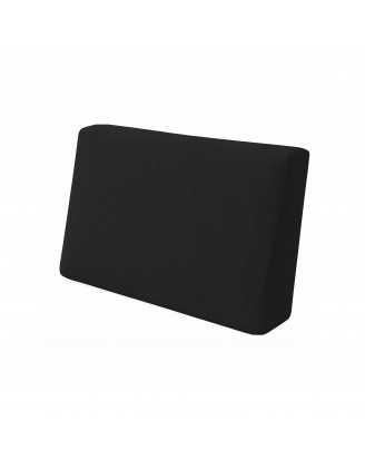 Coussin de Latéral pour Palettes Imperméable 60x40x20/10 Noir