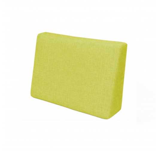 Coussin de Latéral pour Palette, 60x40x20/10 cm, Vert Lime