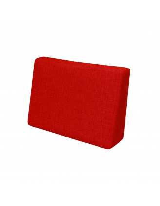 Coussin de Latéral pour Palette, 60x40x20/10 cm, Rouge