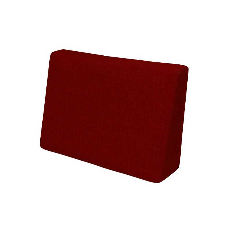 Coussin de Latéral pour Palette, 60x40x20/10 cm, Bordeaux