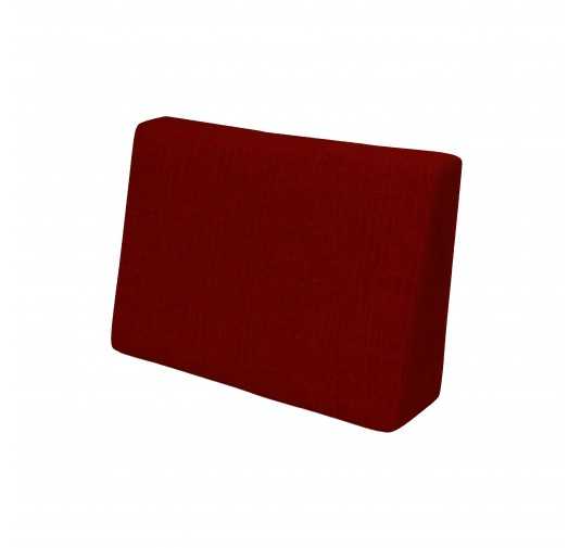 Coussin de Latéral pour Palette, 60x40x20/10 cm, Bordeaux