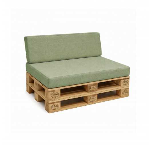Set de 2 Coussins pour Palettes 120x80 + 120x40 Vert