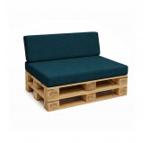 Set de 2 Coussins pour Palettes 120x80 + 120x40 Vert Foncé