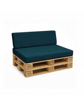 Set de 2 Coussins pour Palettes 120x80 + 120x40 Vert Foncé