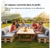 Set de 2 Coussins pour Palettes 120x80 + 120x40 Beige