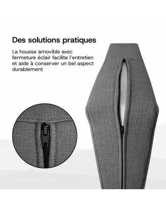 Set de 2 Coussins pour Palettes 120x80 + 120x40 Bleu