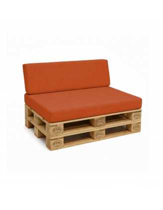 Set de 2 Coussins pour Palette 120x80 + 120x40, Orange