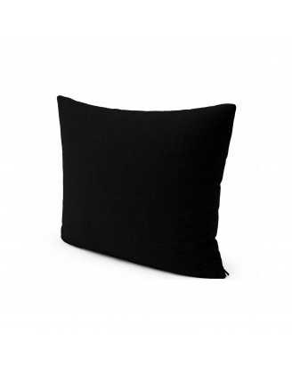 Petit Coussin Décoratif pour Palette et Canapé de Jardin, 40x40 cm, Noir