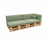 Set de 6 Coussins pour Palettes 120x80 + 120x40 Vert