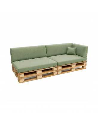 Set de 6 Coussins pour Palettes 120x80 + 120x40 Vert