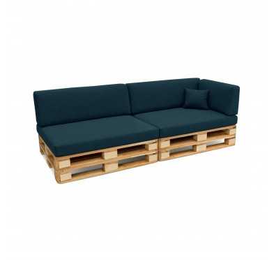 Set de 6 Coussins pour Palettes 120x80 + 120x40 Vert Foncé