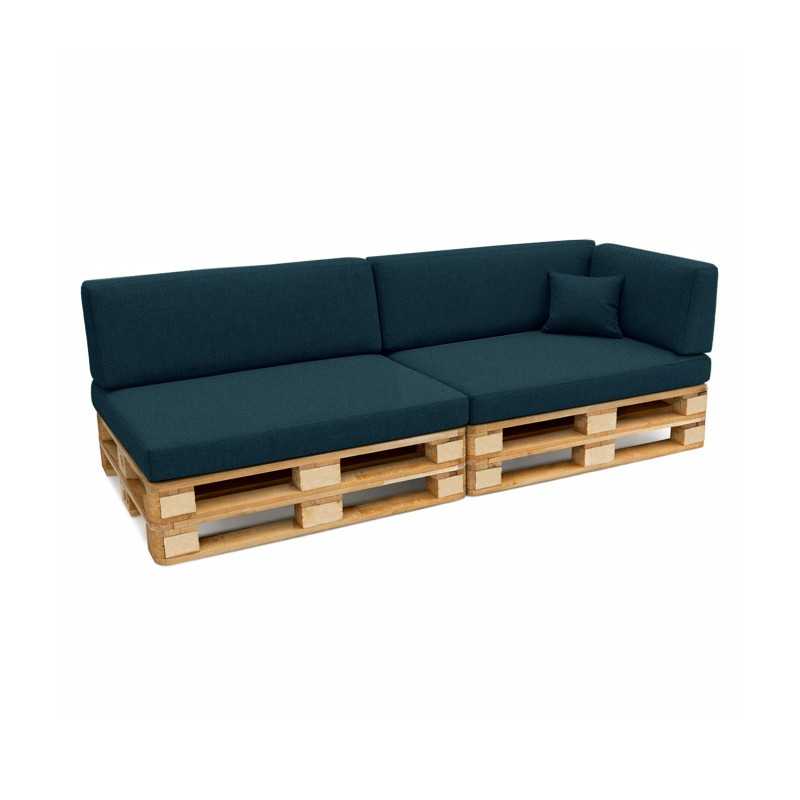 Set de 6 Coussins pour Palettes 120x80 + 120x40 Vert Foncé