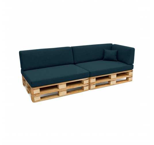 Set de 6 Coussins pour Palettes 120x80 + 120x40 Vert Foncé