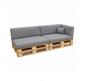 Set de 6 Coussins pour Palettes 120x80 + 120x40 Gris