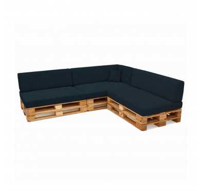 Set de 8 Coussins pour Palettes 120x80 + 120x40 Vert Foncé