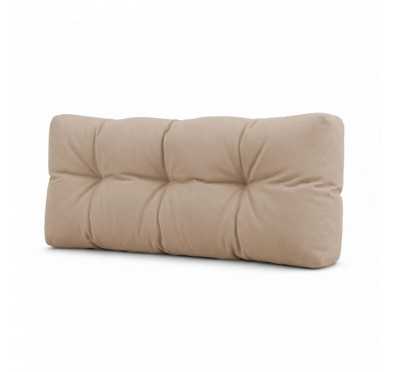 Coussin de Dossier Matelassé pour Palettes 120x40x15 Beige