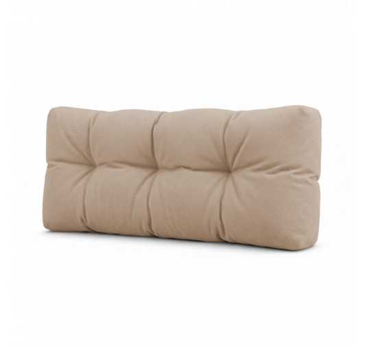 Coussin de Dossier Matelassé pour Palettes 120x40x15 Beige