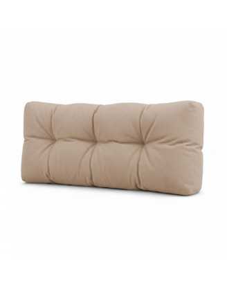 Coussin de Dossier Matelassé pour Palettes 120x40x15 Beige