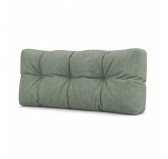 Coussin de Dossier Matelassé pour Palettes 120x40x15 Vert
