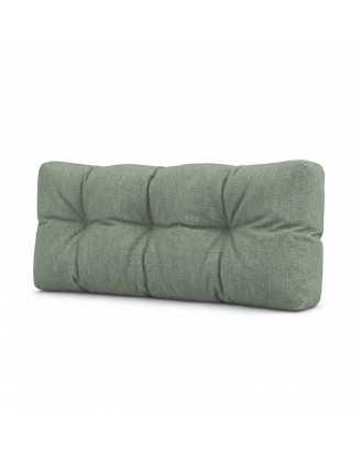 Coussin de Dossier Matelassé pour Palettes 120x40x15 Vert