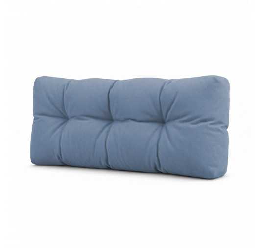 Coussin de Dossier Matelassé pour Palettes 120x40x15 Bleu