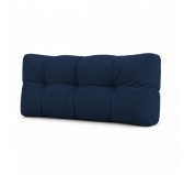 Coussin de Dossier Matelassé pour Palettes 120x40x15 Bleu Foncé