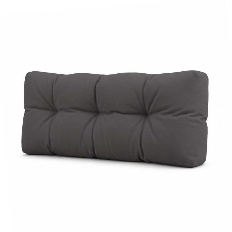 Coussin de Dossier Matelassé pour Palettes 120x40x15 Anthracite