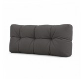 Coussin de Dossier Matelassé pour Palettes 120x40x15 Anthracite